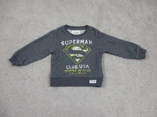 Lot 3 Puma Sweater Toddler Boy 18-24M 2T Gray Bicycle Road Superman Sweatshirt - Picture 3 of 23