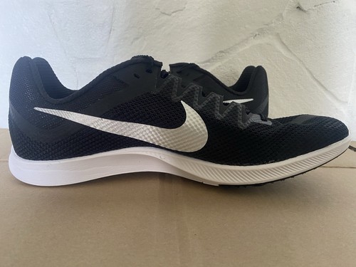 Size 12.5 - Nike Zoom Rival Black Metallic Silver Cleats - Picture 2 of 5