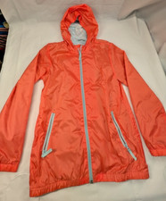 CAT and JACK Insulated Wind Breaker Jacket Childs Size L Salmon Color Hooded