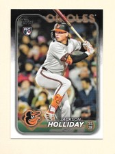 2024 Topps Series 2 JACKSON HOLLIDAY RC Short Print SP - BALTIMORE ORIOLES- #697