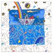 Andrea Agostini “ Il sogno… la magia “ 25x25 cm bianca serigrafia orig.