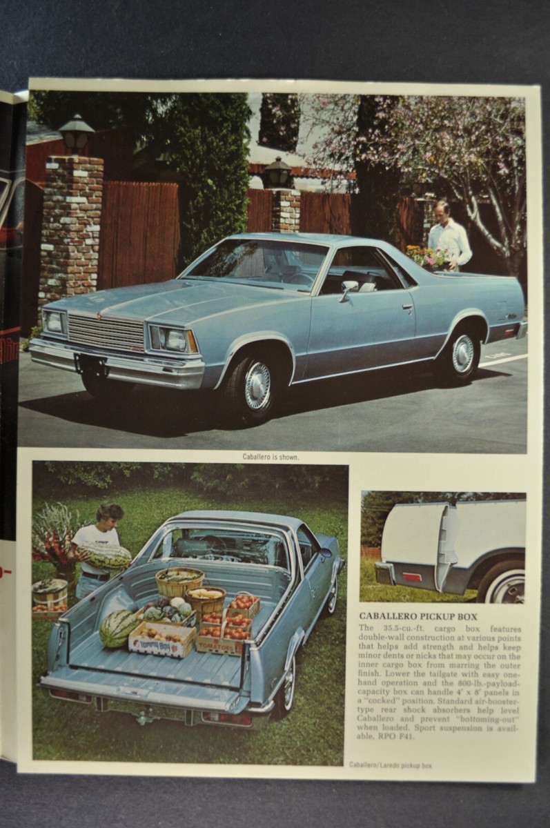 1979 GMC Truck Caballero Pickup Brochure Diablo Laredo Excellent