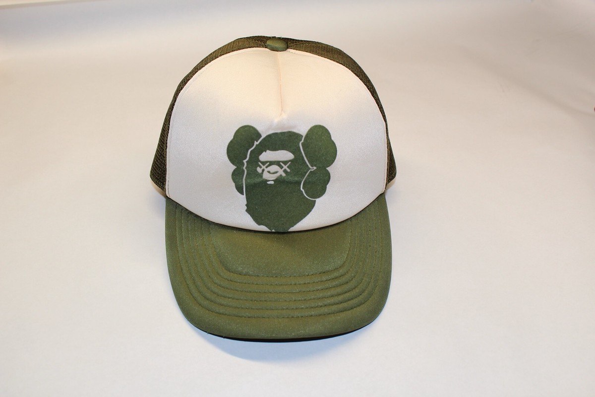 Super Rare Bape X Kaws Trucker Hat | eBay Super Rare Bape X Kaws Trucker Hat | eBay