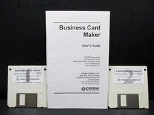 Business Card Maker, Two- 3.5" Disc's, Cosmi, 1997, Never Used, No Box
