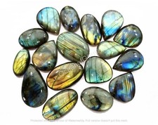 Natural Labradorite Cabochon Gemstone lot, 100 Carats 3-4 Pcs, Loose Gemstone