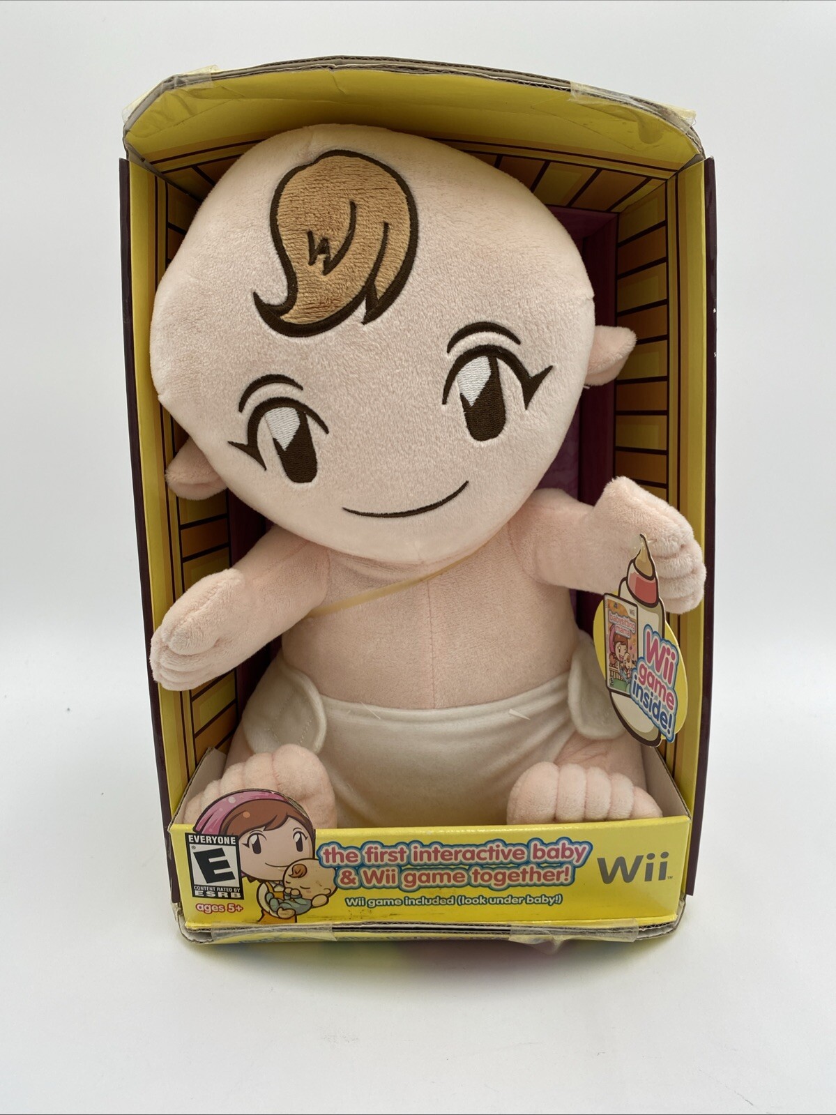 Babysitting Mama Game with Plush Interactive Baby Nintendo Wii New