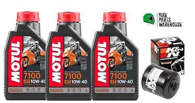 MOTUL 7100 10W40 K&N Oil & Filter Kit For Triumph DAYTONA 675 2006-2015