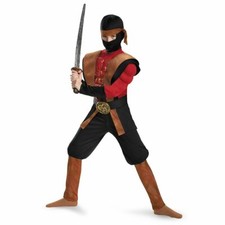 Boys Ninja Warrior Muscle Costume