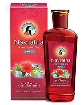 Navratna Ayurvedic Cool Oil 100ml each ( pack of 10 ) free ship