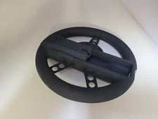 NEW Black Racing Driving Wheel W/Rubber grip for Nintendo Wii system ( STICKY)