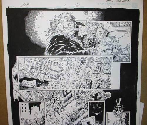 Insane Clown Posse 1 Original Rob Brown Art Page, Chaos Comics Upz Wicked Clownz - Picture 5 of 6