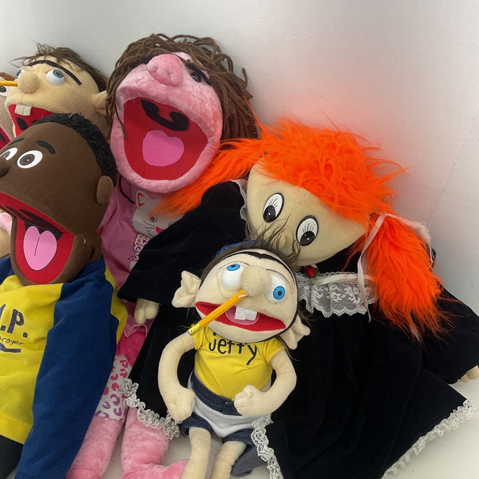 Mixed Full Body & Half Body Plush Hand & Rod Humanoid Puppets Bible