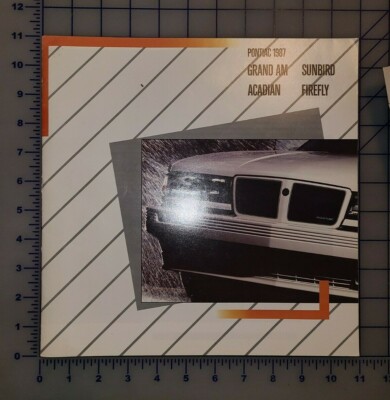 1987 Pontiac Grand Am Sunbird Acadian Firefly Brochure Canadian 