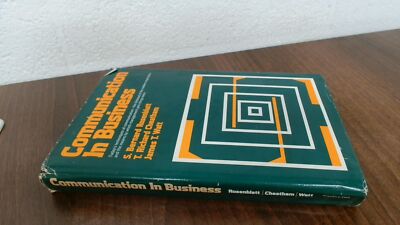 			Kommunikation in der Wirtschaft, Rosenblatt, S.Bernhard, Prentice Hall		