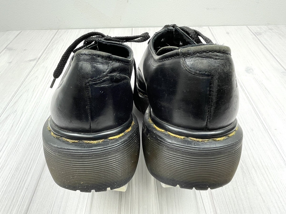 Dr. Martens 8651 Black Leather Oxford Shoes Women’s Size 7 Men’s Size 6 Vtg Y2K Dr. Martens Air Wair 8651 Black Oxford 5 Eyelet Lace  main image 2