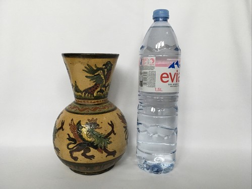 MONTOPOLI ARNO Italie VASE en TERRE CUITE Émaillée Des Années 30 Signé Numéroté - Picture 11 of 11