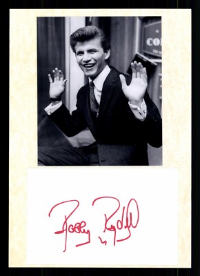 Bobby Rydell Amerikanischer Sänger 1942-2022 Original Signiert # BC G 39884