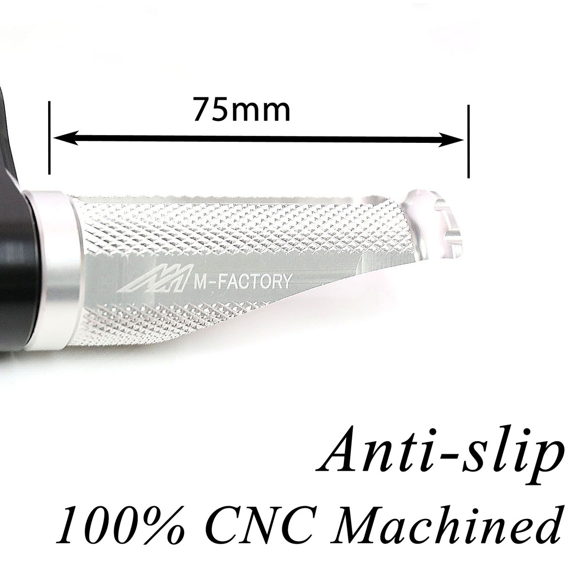 SHINOBI Silver Front 25mm Extended Foot Pegs For ZX-12R