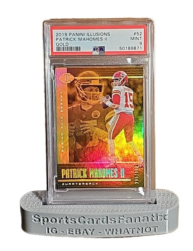 2019 PANINI ILLUSIONS PATRICK MAHOMES II #52 GOLD /399 GRADED PSA 9 🔥🔥 INVEST