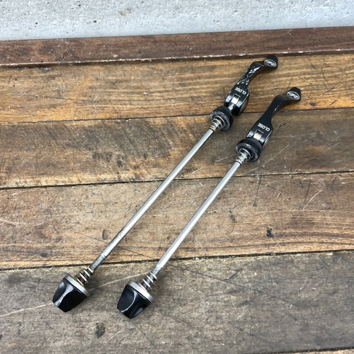 Vintage Rolf Skewers Set 135 mm Black Front Rear Aluminum Mountain Bike Touring - Picture 5 of 15