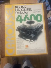 Kodak Carousel 4600 ,Slide Projector Original Box Slide Tray Remote Works Fine