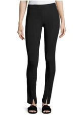 $490 The Row Nelma Zip Cuff Stretch Jersey Leggings Pants in Black sz S