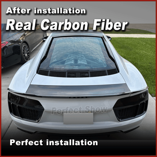 Alerón trasero de carbono alerón borde de demolición ala labio para AUDI R8 Coupe 2015-2021 - Imagen 2 de 12