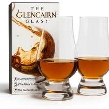 Glencairn Whisky Glass Set, Gift Carton (Set of 2 Glasses) NEW