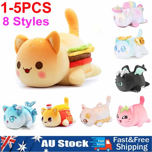 burger cat plush