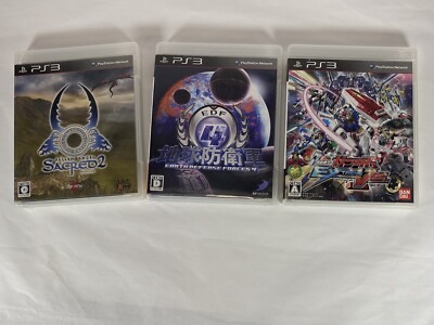 Lot3 PS3 Sacred 2: Fallen Ange & Earth Defense Force 4 EDF & Gundam Extreme VS.!