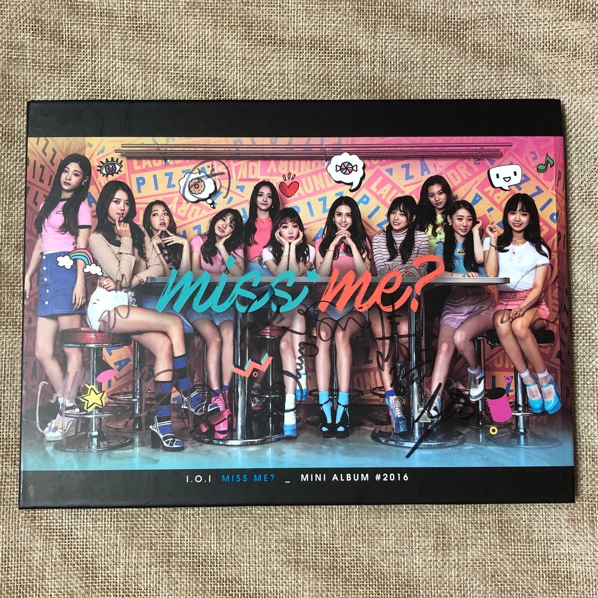 I.O.I 『miss me?』(全メンバーサイン入りCD) トレカ付 I.O.I HAND SIGNED #2 [ Miss Me? ] 2nd Mini Album Autographed / NO