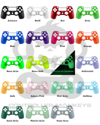 Frontschale Shell Case für PS4 Controller JDM-030, 040, 050, 055 Soft Touch Matt
