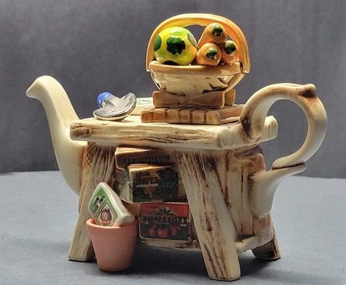 Paul Cardew Gardener's Bench One Cup Teapot Mint Condition