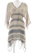 JOHNNY WAS Tunika Damen Top Gr. DE 40 beige-grau Street-Fashion-Look