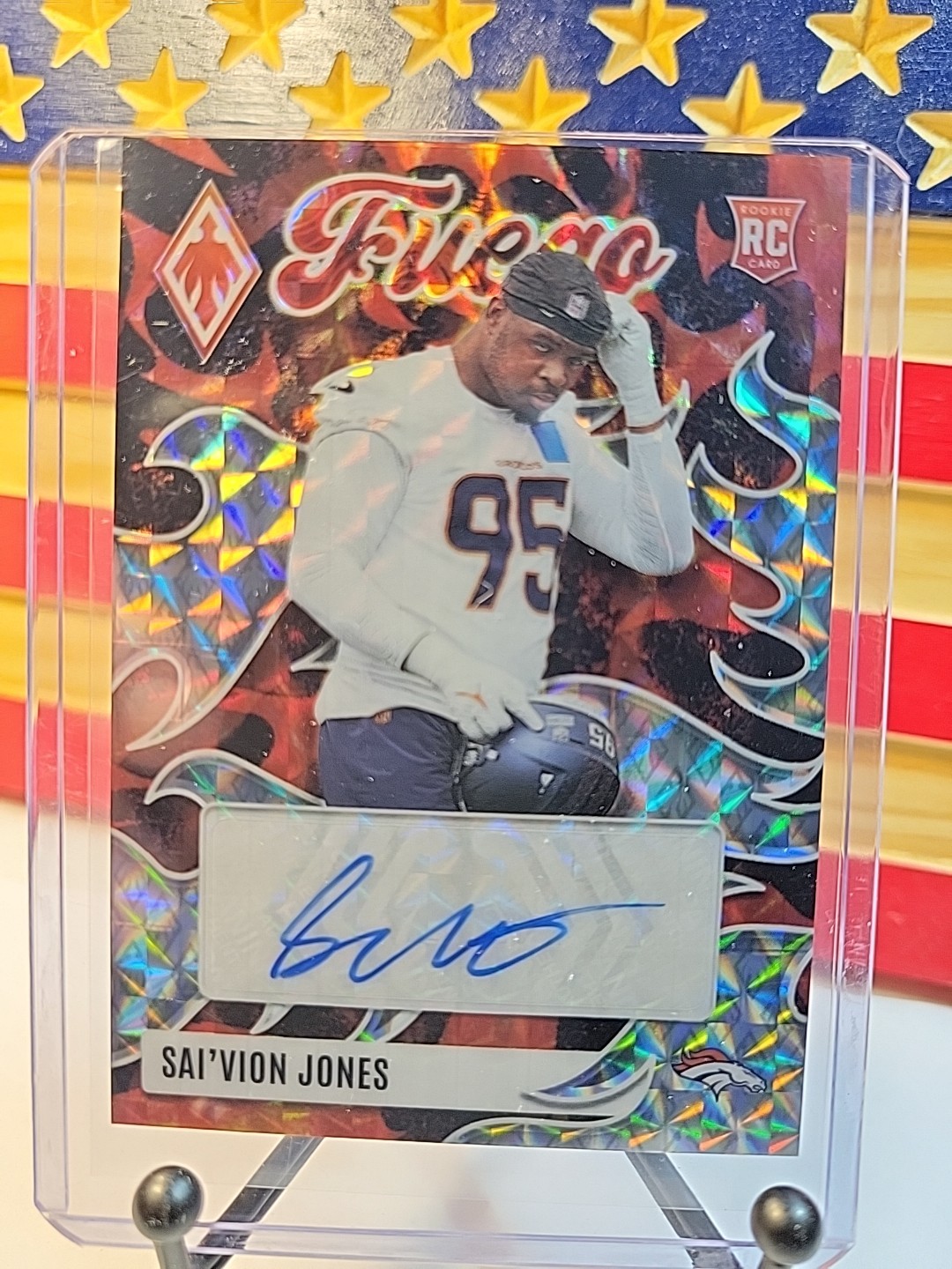 Sai'vion Jones Panini Phoenix Fuego Signatures #FUSSAI Pyramid