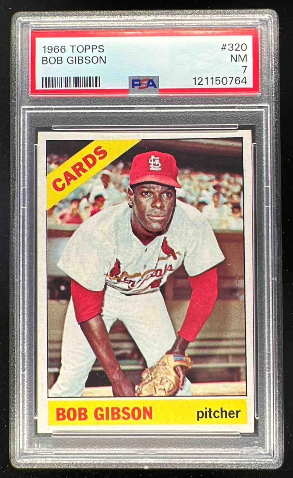 1965 Topps #320 Bob Gibson PSA 7