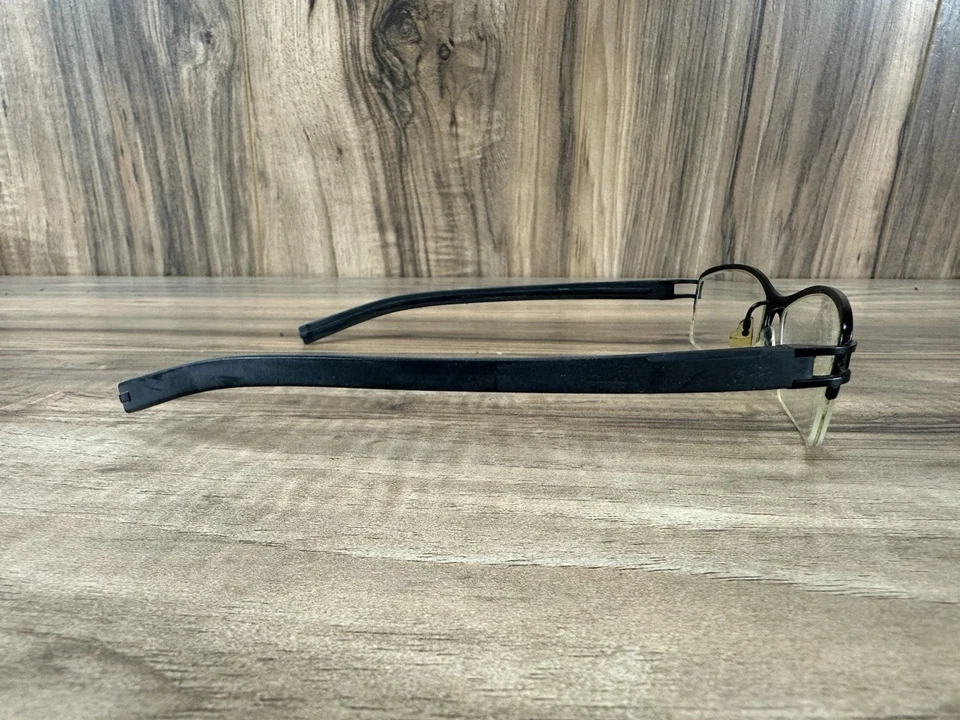 TAG HEUER TH 7622 001 Satin Black Half Rim Eyeglasses Avant Garde Frames Only - Image 4 of 4