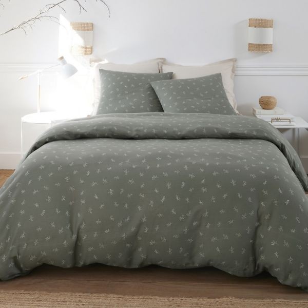 Parure de lit 240x260 cm gaze de coton Celestine, la douceur d'une nuit paisible