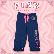 VTG Y2K Victoria s Secret PINK A-Lister Capri Pants Size Medium