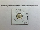 1937 Mercury Uncirculated Silver Dime 10 Cent 90% Silver Coin 012926 57e