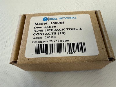IDEAL TREND NETWORKS 150058 RJ45 LIFEJACK TOOL & CONTACTS (10) NAVITEK SIGNALTEK
