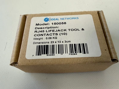 IDEAL TREND NETWORKS 150058 RJ45 LIFEJACK TOOL & CONTACTS (10) NAVITEK SIGNALTEK - Image 1 of 2