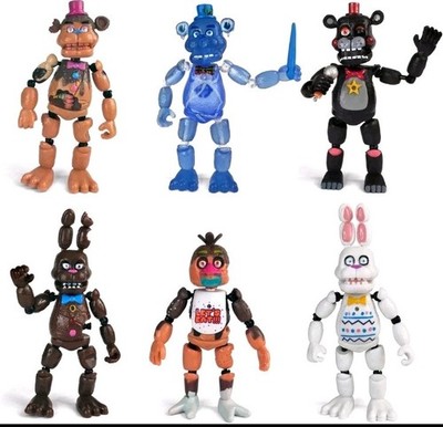 FNAF~Funko Easter Chocolate Bonnie~6 PC Action Figures~Five Nights At Freddy's 