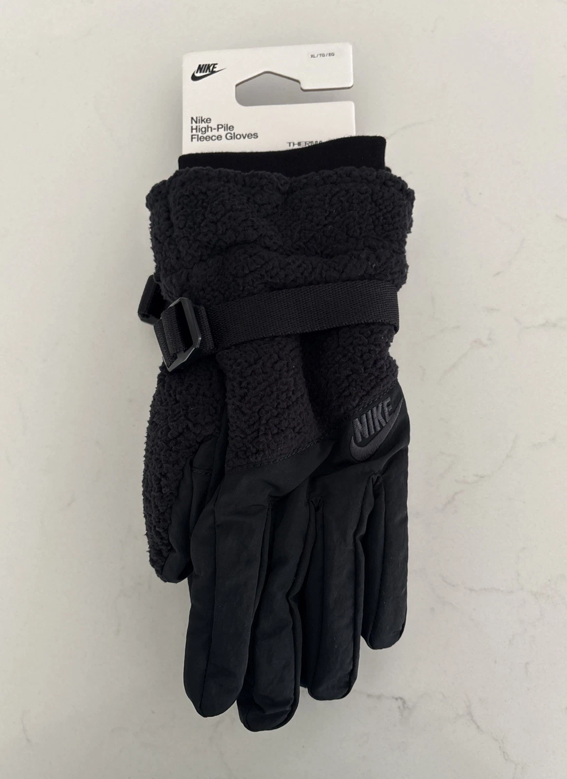 Nike High Pile Fleece Gloves Men's XL, Black, NWT