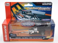 Auto World 4Gear NHRA REL 10 PARTS PLUS CLAY MILLICAN TOP FUEL DRAGSTER SLOT CAR