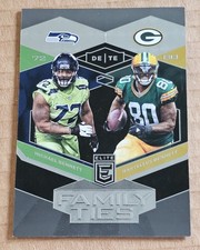 2017 Elite - Family Ties Michael & Martellus Bennett #10 Silver Parallel /299