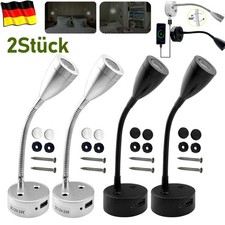 2x LED 12V Spot Touch Leselichtschalter für Camper Van Caravan Wohnmobil Licht