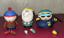 Mezco South Park Lot Of 3 Stan,Butters Cartman +  Extra Arms