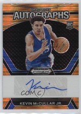 2024-25 Panini Prizm Draft Picks Orange Pulsar 41/49 Kevin McCullar Jr Auto 1i98