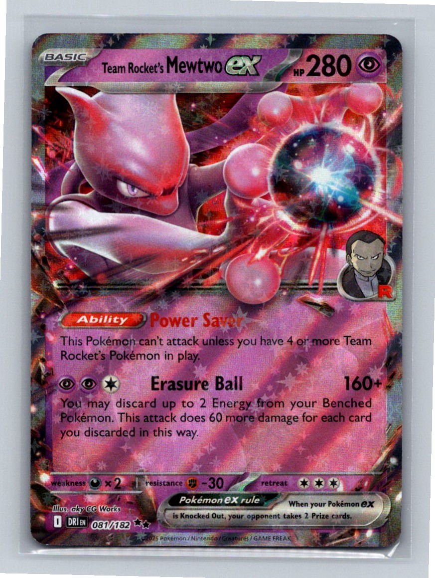 Team Rocket's Mewtwo ex - Holo 081/182 SV10: Destined Rivals